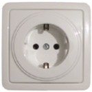 Priza simpla ST fara CP alba Origo Prodax